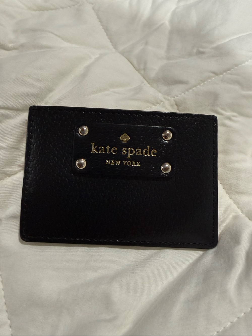 kate spade Black Leather Card wallet
